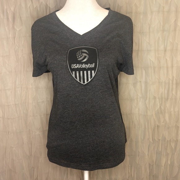 Adidas Charcoal Gray USA Volleyball Tee | Women’s Medium - Picture 2 of 5